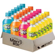 [메리박스] 뿌요소다 24개 (솜사탕x6+파인애플x6+소다x6+오렌지x6), 1세트, 245ml