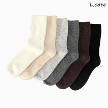 엘케이트 여성 양말 LSMG005 여자 무지 울 캐시미어 나일론 스판 삭스