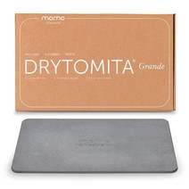 Momo Lifestyle 스톤 욕실 매트 (59.9 x 39.9cm(23.x 15.4인치)) Drytomita (그래파이트 그레이 색상) 규조토 미끄럼 방지 슈퍼 흡수성 빠른 건, Grande 32 X 20