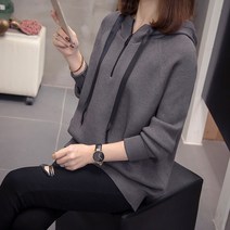SweaterZY1533ZC여성 후드 스웨터 니트