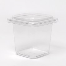 (SI) SQ-24oz 사각 용기 (뚜껑포함) 150세트 샐러드 과일 디저트 테이크아웃, (SI) 사각용기 SQ-24oz 150세트