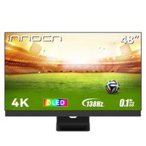 유기 EL 모니터 TV INNOCN 48A8V 48 인치 4K UHD 모니터 TV 게이밍 모니터 3840x2160 해상도 HDR10 138Hz 0.1ms HDMI2.1 Type-C 기능 대응 RGB 라이트 sRGB DCI-P3 10Bits 스피커 내장 1