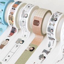 [인디고] 자문자답 일상 마스킹테이프 1-10, 10 숫자