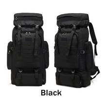 대용량 백패킹 가방 배낭여행 백팩 80l 방수 molle camo 전술 배낭 군사 군대 하이킹 캠핑 배낭 여행 배낭 야외 스포츠 등산 가방, 베이지