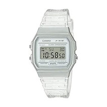 품 CASIO 카시오 스탠다드 F-91WS-7 손목시계 맨즈 레이디스 키즈 아이 소년 소녀 치프 카시오 칩카시 디지털 날짜 화이트 화이트 스켈레톤 해외 모델