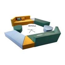 밴치형소파 소아과 모던 인테리어 손님 휴게실 체어, 세트 33 방수 얼룩방지