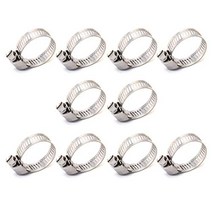 POWERTEC 50１07 Worm Drive Hose Clamps 1/2” Band Width | Clamping Capacity 11/16 inch to 1-1/4 inch |, 1