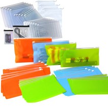 고주파 슬라이드 PVC 칼라지퍼백 하늘24x15cm 10장
