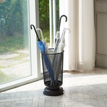 에임하이 철제 업소용 현관 우산꽂이 가정용 우산꽃이 우산통, 블랙, 1개