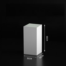 디스플레이박스 우드 화이트 전시 플랫폼 사각기둥 쥬얼리 옷가게 라운지 포토존 스탠드, G. 30x30x80