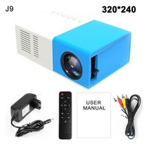 빔프로젝터 가성비 초단초점 미니 무선 프로젝트 프로젝트 스크린 Salange J9Pro LED 홈 미디어 플레이어 오디오 휴대용 480x360 픽셀 지원 1080P HDMI USB, AU 플러그, J9 블루 Au 플러그