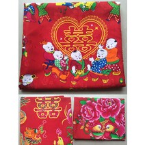 동대문보자기 결혼 지참금 부담 천 용과 봉황 Chengxiang 원앙 물에서 노는 백 아들 축복 소포 천 가죽 가방 세면대 지참금 보내기 설날선물보자기, 1.  Baizi는 순면 축복을 보냅니다.