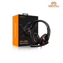 MAXTILL GM-L100H 다이나믹 스테레오 헤드셋 (블랙), 1