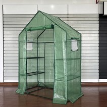 프리미엄디자인온실 베란다화분겨울나기 겨울베란다식물 미니하우스활대 비닐하우스패드 자재 보온재 설치 하우스용 만들기 서리방지부직포 조립식비닐하우스 야외 원예 온실 온실 꽃 선반 꽃, 단일 셀 워크인 PE녹색창