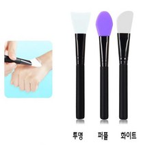 말랑말랑 실리콘 팩 브러쉬 브러시 붓 모델링 마스크 브러시, 하드, 화이트