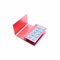 오토클레이브 1pc 치과 장비 10 구멍 Burs 홀더 고속 amp 저속 Autoclavable 블록 케이스, [02] 1pcs pink