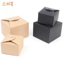 선물용 미니포장박스 크래프트 답례떡포장 초코렛 쿠키포장상자 10개 목걸이 즙, 상품선택, 블랙-대