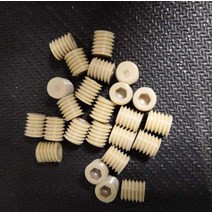 2pcs M4 M5 M6 Allen PEEK headless grups 나사 육각 소켓 부식 방지 고온 내산성베이스 볼트 6mm-8mm L, 02 M5x6mm