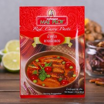 Szmart 마켓 Mae Ploy 태국 레드 커리 페이스트 50g 동남아 식품 식자재, 1개