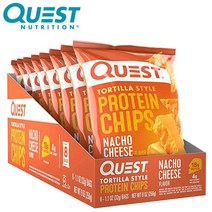 퀘스트뉴트리션 프로틴 칩 또띠아 스타일 8개세트 5종 Quest Nutrition Tortilla Style Protein Chips, Nacho Cheese
