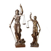 변호사 사무실 장식품 공정 법 판사 디케 정의 여신, 31cm 콜드 캐스트 구리