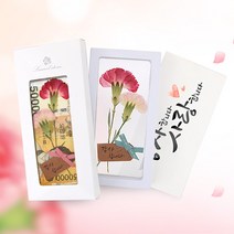라울스톤 스승의날 카네이션 꽃 어버이날 용돈 생화 액자 압화 선물, [1 1] A.화이트_사랑 B.블랙_사랑♥캘리봉투