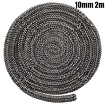 화목난로 가정용펠릿난로6//10/12mm 블랙 스토브 화재 로프 유리 섬유 씰 2m 길이 나무 굽기 로그 버너 고, 01 10mm