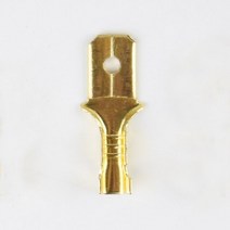 전동킥보드안장 의자 부품 50 개/몫 28/48/63mm 여성과 남성 압착 단자 커넥터 금 황동/은색 자동차 스피커 전선 세트, 6.3 Male