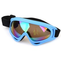 스노우보드 스키 고글 김서림 방지 스노우 캔디 컬러 전문 방풍 보호 스케이트 고글, [04] Light Blue Colorful