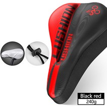 Xunting MTB 자전거 안장 덮개 도로의 편안한 통기성 슈퍼 자전거 안장 액세서리, sy 빨간.
