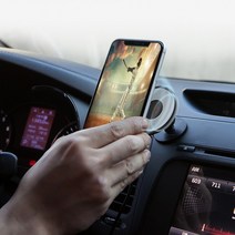 우성아이티 세르페즈 나노 무선 충전 멀티거치대 차량용 탁상용 가정용 겔패드 흡착식 끈적임없음, 나노무선충전멀티거치대-화이트