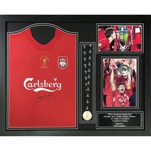 리버풀 챔피언스리그 결승전 제라드 셔츠 서명 액자