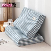 메모리폼 베개커버 3050 4060 빈티지 깅엄 체크 Esyuse 증정