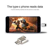 금속 미니 카드 판독기 유형 C 마이크로 SD TF 메모리 OTG 어댑터 USB 3.1 Sd 전화 번호, CHINA_WHITE