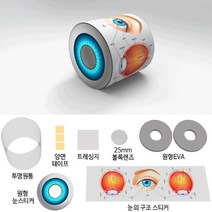 안구 수정체 굴절 초점조절 망막 원리관찰 눈의구조 시각이동경로 홍체 체험교육 사고력 볼록렌즈 DIY 창의력 동공 방과후 생명과학, 5인용