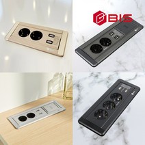 회전 2구 3구 2USB 충전 빌트인콘센트 매립형 홈카페 설치 멀티 전원선, 02_203M-실버, 1개