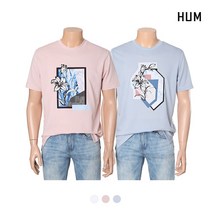 [HUM]남)어반분또 승화 전사 꽃프린트티(FHMMCTR112M)