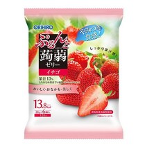 오리히로 곤약젤리 파우치 딸기맛 6봉지/ 2021년겨울한정판매품, 파우치 딸기맛 6개입