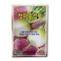 청피홍심무(600립) - 무 씨앗 빨간무 소형무 김장무 가을무 봄무 홍심무 텃밭 주말농장, 1개