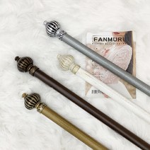 엔틱 35mm 커튼봉, 커튼링(선택안함), 초코 브라운