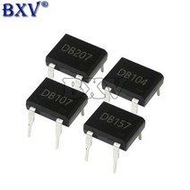 10PCS DB207 DIP-4 브리지 정류기 1000V 2A, 01 DB104 DIP