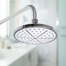 해바라기 샤워기 원형 헤드 고급 욕실 인테리어, 대헤드 원형 화이트