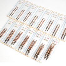 [울클럽]니트프로 진저 조립식 우드스틱 바늘(숏팁 / 3~15mm), 1개