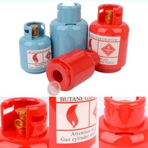 모형 가스통 모양 디자인 저금통 동전 지폐 머니 박스 인테리어 소품, 대 - 레드