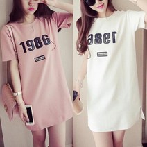 용순언니 bebedi 아오와 여성용 롱 반팔티셔츠 2P