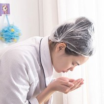 다용도 일회용 비닐 헤어캡 100P세트 투명 방수캡 1세트(100P), 9개