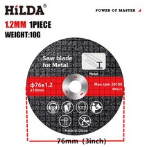 그라인더날 유리절단 커팅디스크 HILDA-76mm 미니 커팅 디스크 1 개/6 개/10 개 원형 수지 그라인딩 휠 톱날 앵글 그라인더 키트, [01] 다목적 절단, [03] 1pcs