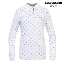 이동수스포츠 이동수 골프웨어 여성 긴팔 피케 티셔츠 화이트 F0ATS2030-W1 MODA outlet D