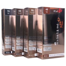 서울화장품 히솝 수월 명품 헤어칼라크림 4S 갈색 _FM