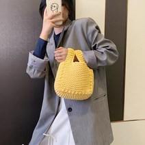 손뜨개 가방 만들기 집콕 구름 호보백 스트랩 토트백 공예 배색 코바늘 버킷백 복주머니